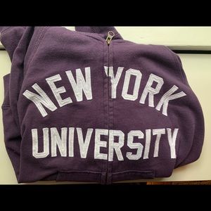 NYU zip hoodie